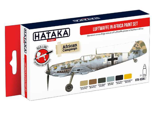 6 x 17ml Hataka - Acrylic Paint Set - Luftwaffe in Africa