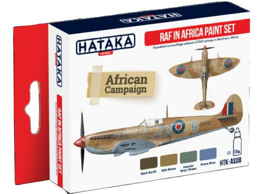 4 x 17ml Hataka - Acrylic Paint Set - RAF In Africa