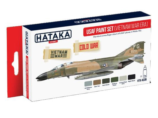 6 x 17ml Hataka - Acrylic Paint Set - USAF Vietnam