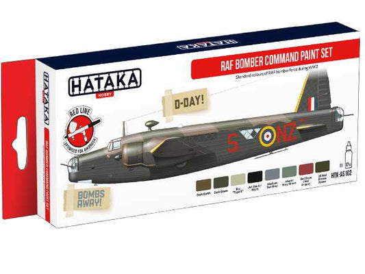 8 x 17ml Hataka - Acrylic Paint Set - RAF Bomber Command