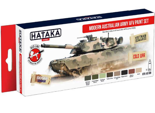 8 x 17ml Hataka - Acrylic Paint Set - Modern Australian Army AFV