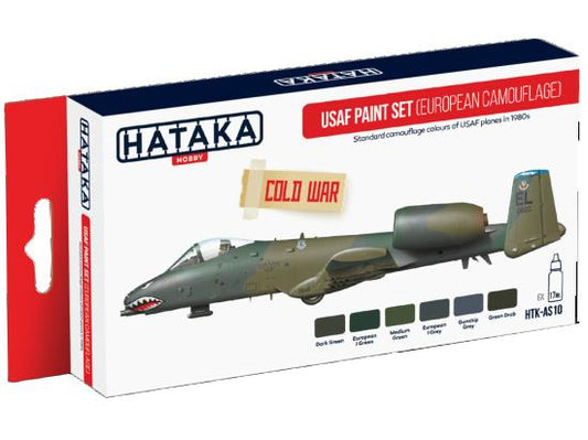 6 x 17ml Hataka - Acrylic Paint Set - USAF Europe Cold War Era