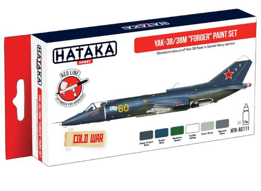 6 x 17ml Hataka - Acrylic Paint Set - Yak-38/38M Forger