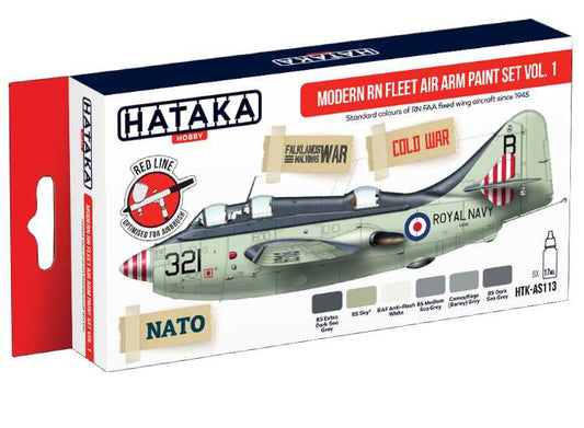 6 x 17ml Hataka - Acrylic Paint Set - Modern RN Fleet Air Arm vol. 1