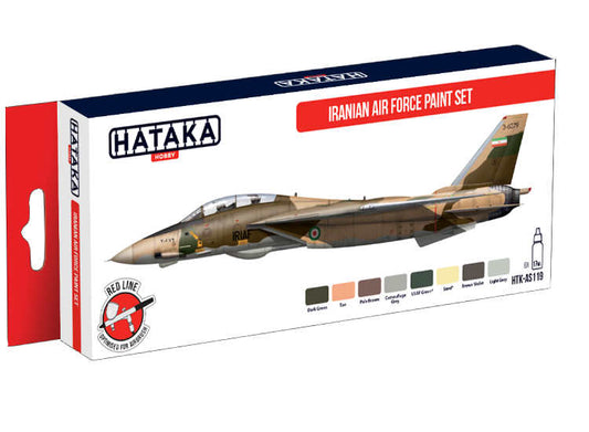 8 x 17ml Hataka - Acrylic Paint Set - Iranian Air Force Paint Set