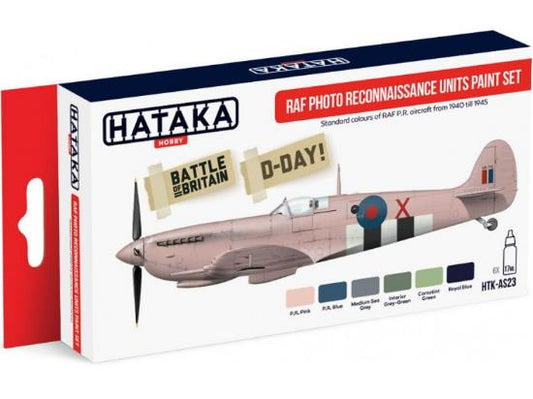 6 x 17ml Hataka - Acrylic Paint Set - RAF Photo Reconnaissance Units