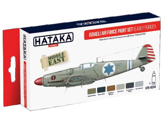 6 x 17ml Hataka - Acrylic Paint Set - Israeli Air Force (Early Period)