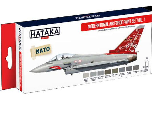8 x 17ml Hataka - Acrylic Paint Set - Modern Royal Air Force - Set 1