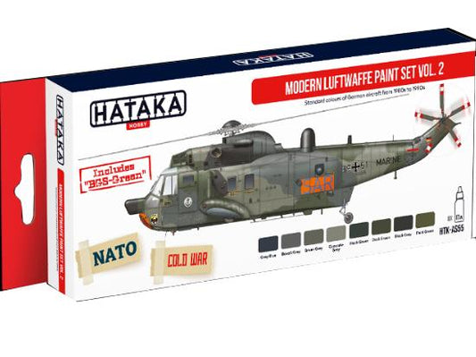 8 x 17ml Hataka - Acrylic Paint Set - Modern Luftwaffe Vol 2