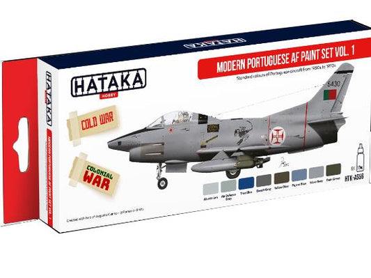 8 x 17ml Hataka - Acrylic Paint Set - Modern Portuguese AF Vol. 1
