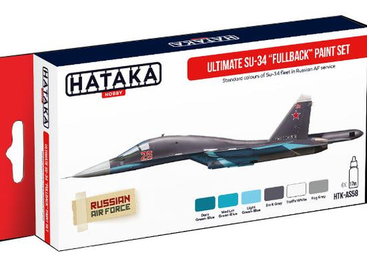 6 x 17ml Hataka - Acrylic Paint Set - Ultimate Su-34 Fullback