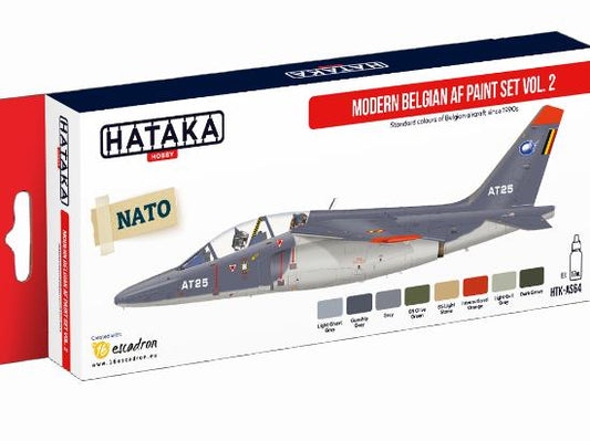 8 x 17ml Hataka - Acrylic Paint Set - Modern Belgian AF paint set vol. 2