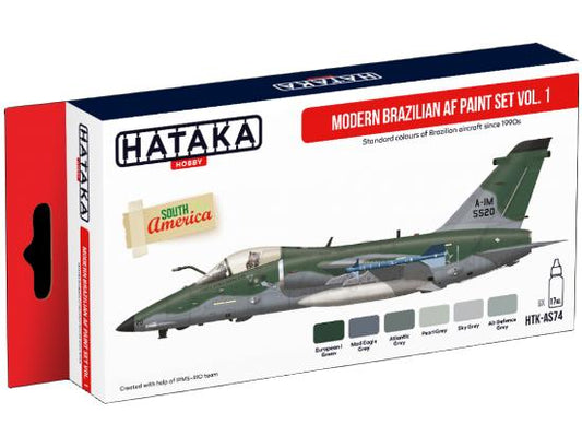 6 x 17ml Hataka - Acrylic Paint Set - Modern Brazilian AF vol. 1