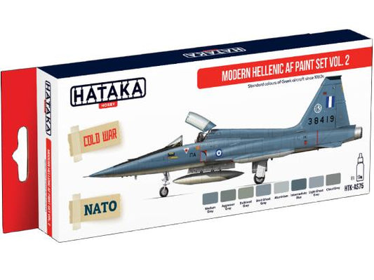 8 x 17ml Hataka - Acrylic Paint Set - Modern Hellenic AF vol. 2