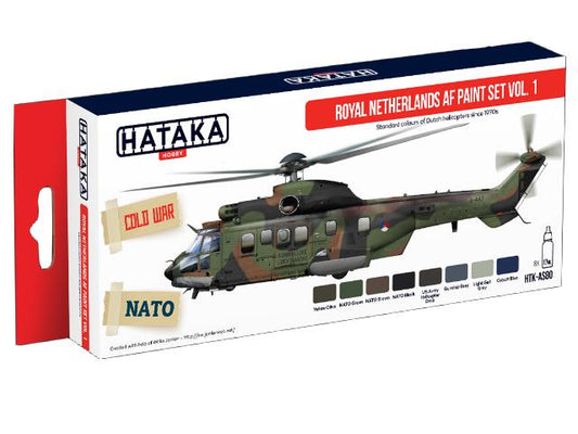 8 x 17ml Hataka - Acrylic Paint Set - Royal Netherlands AF