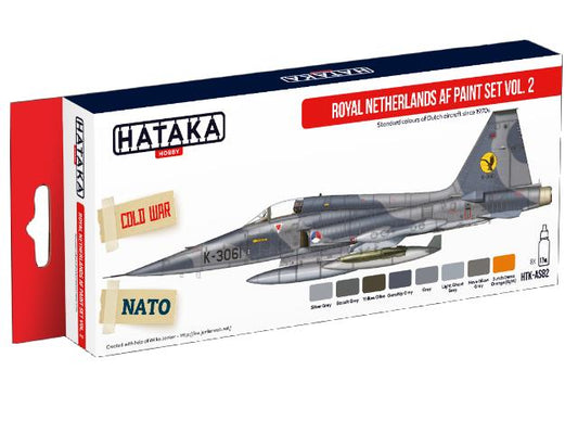 8 x 17ml Hataka - Acrylic Paint Set - Royal Netherlands AF vol. 2