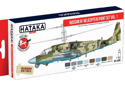 8 x 17ml Hataka - Acrylic Paint Set - Russian AF Helicopters vol. 1