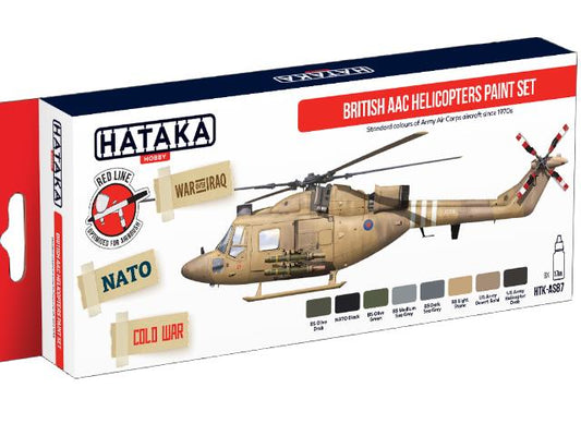 8 x 17ml Hataka - Acrylic Paint Set - British AAC Helicopters