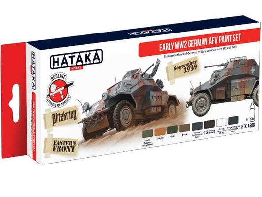 8 x 17ml Hataka - Acrylic Paint Set - Early WW2 German AFV