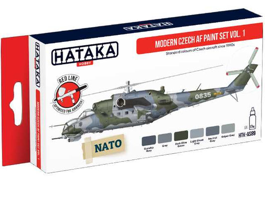 6 x 17ml Hataka - Acrylic Paint Set - Modern Czech AF Vol. 1