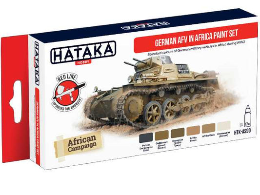 6 x 17ml Hataka - Acrylic Paint Set - German AFV in Africa