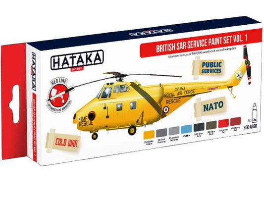 8 x 17ml Hataka - Acrylic Paint Set - British SAR Service vol. 1