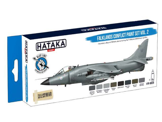 8 x 17ml Hataka - Acrylic Paint Set - Falklands Confilct Set 2 (for hand brushing)
