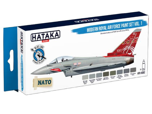 8 x 17ml Hataka - Acrylic Paint Set - Modern Royal Air Force (for hand brushing)