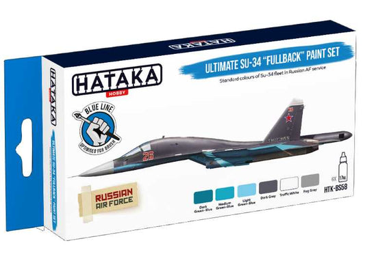 6 x 17ml Hataka - Acrylic Paint Set - Ultimate Su-34 Fullback (for hand brushing)