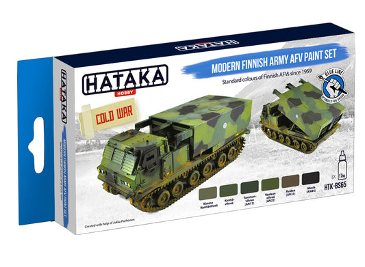 6 x 17ml Hataka - Acrylic Paint Set - Modern Finnish Army AFV (for hand brushing)