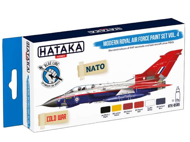 6 x 17ml Hataka - Acrylic Paint Set - Modern Royal Air Force Set 4 (for hand brushing)