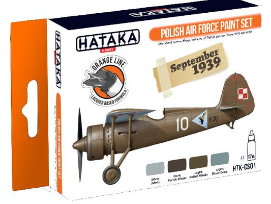 4 x 17ml Hataka - Lacquer Paint Set - Polish Air Force