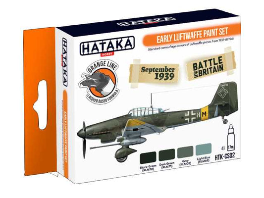 4 x 17ml Hataka - Lacquer Paint Set - Early Luftwaffe