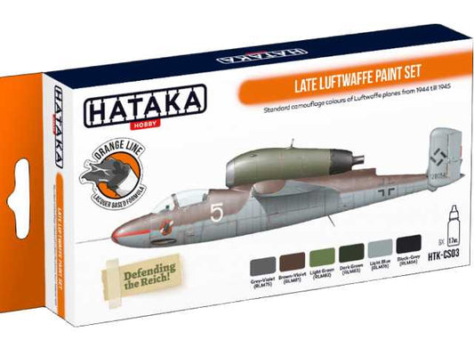 6 x 17ml Hataka - Lacquer Paint Set - Late Luftwaffe