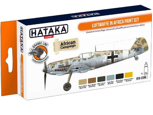6 x 17ml Hataka - Lacquer Paint Set - Luftwaffe in Africa
