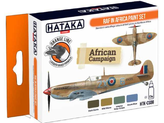 4 x 17ml Hataka - Lacquer Paint Set - RAF in Africa