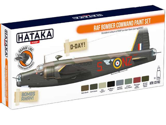 8 x 17ml Hataka - Lacquer Paint Set - RAF Bomber Command