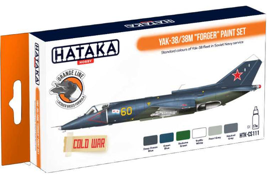 6 x 17ml Hataka - Lacquer Paint Set - Yak-38/38M Forger