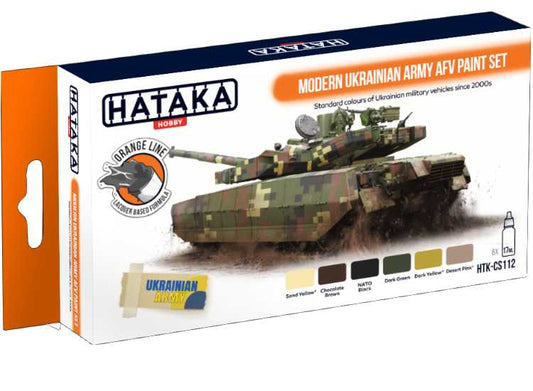6 x 17ml Hataka - Lacquer Paint Set - Modern Ukrainian Army AFV