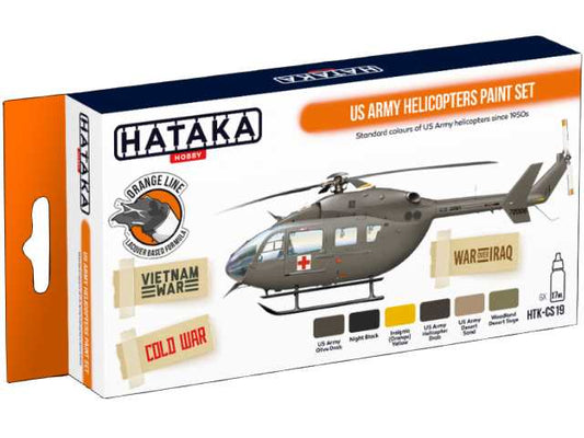 6 x 17ml Hataka - Lacquer Paint Set - US Army Helicopters