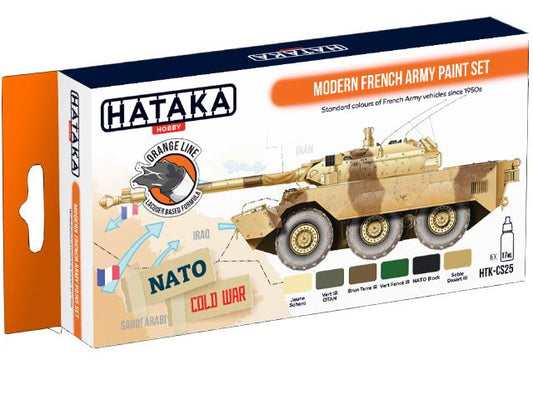 6 x 17ml Hataka - Lacquer Paint Set - Modern French Army