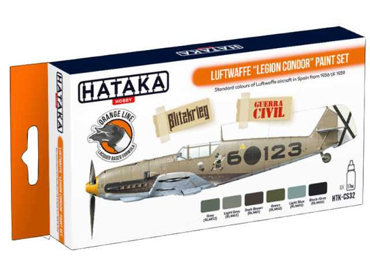 6 x 17ml Hataka - Lacquer Paint Set - Luftwaffe Legion Condor