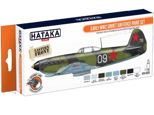 8 x 17ml Hataka - Lacquer Paint Set - Early WW2 Soviet Air Force