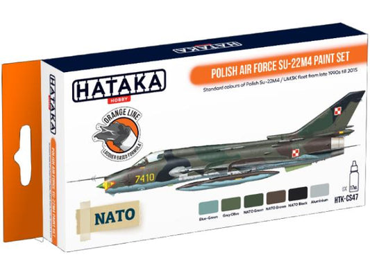 6 x 17ml Hataka - Lacquer Paint Set - Polish Air Force Su-22M4