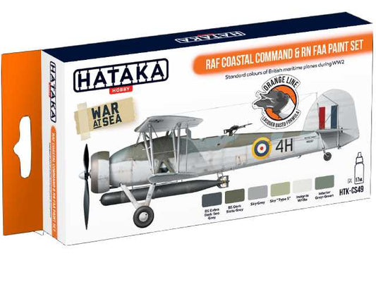 6 x 17ml Hataka - Lacquer Paint Set - RAF Coastal Command & RN FAA