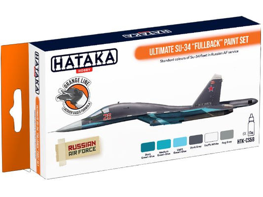 6 x 17ml Hataka - Lacquer Paint Set - Ultimate Su-34 Fullback