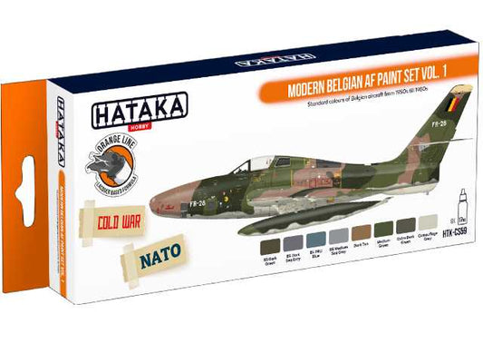 8 x 17ml Hataka - Lacquer Paint Set - Modern Belgian AF vol. 1