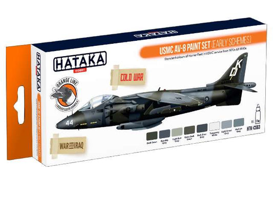 8 x 17ml Hataka - Lacquer Paint Set - USMC AV-8