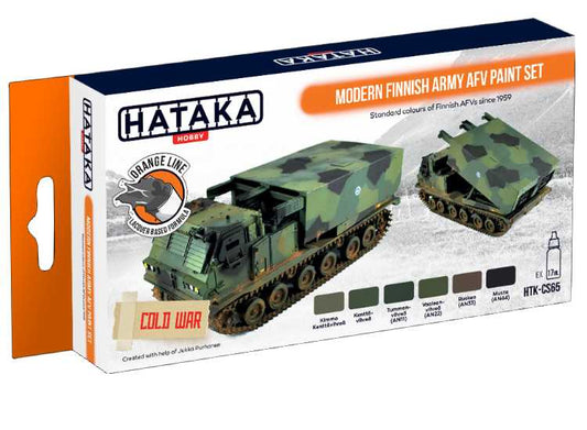 6 x 17ml Hataka - Lacquer Paint Set - Modern Finnish Army AFV
