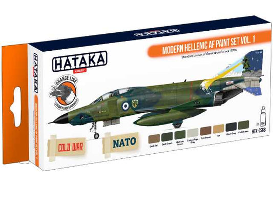 8 x 17ml Hataka - Lacquer Paint Set - Modern Hellenic AF Vol. 1